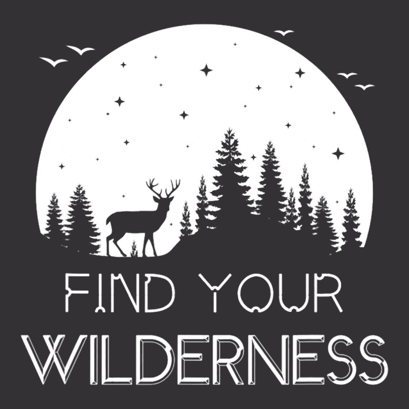 Find Your Wilderness Deer Moon Hiking Camping Atmo Vintage Hoodie | Artistshot