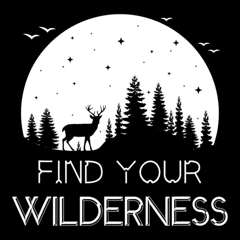 Find Your Wilderness Deer Moon Hiking Camping Atmo Lightweight Hoodie | Artistshot