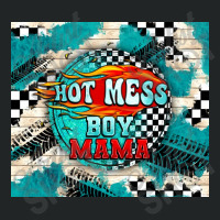 Hot Mess Boy Mama With Fire Duffel Bag | Artistshot