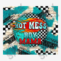 Hot Mess Boy Mama With Fire Travel Mug | Artistshot