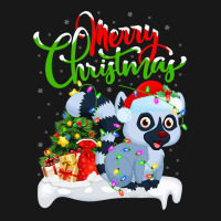 Funny Lemur Animal Lover Xmas Lighting Lemur Chris Flannel Shirt | Artistshot