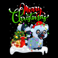 Funny Lemur Animal Lover Xmas Lighting Lemur Chris Men's Long Sleeve Pajama Set | Artistshot