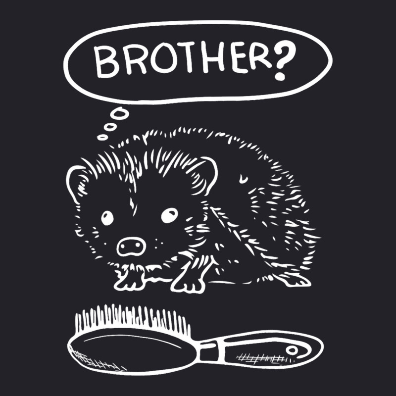 Funny Hedgehogs Talking To Comb Brush Brother Hedg Unisex Sherpa-Lined Denim Jacket by AleaAlmondz | Artistshot