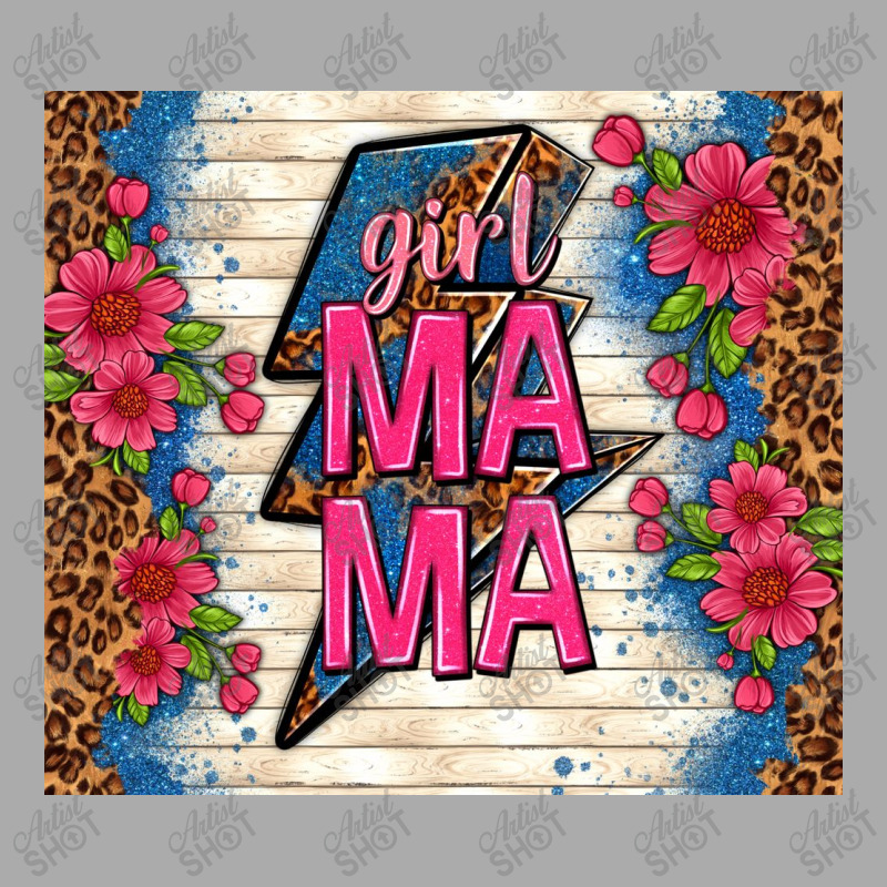 Girl Mama Thunder With Flowers T-shirt | Artistshot