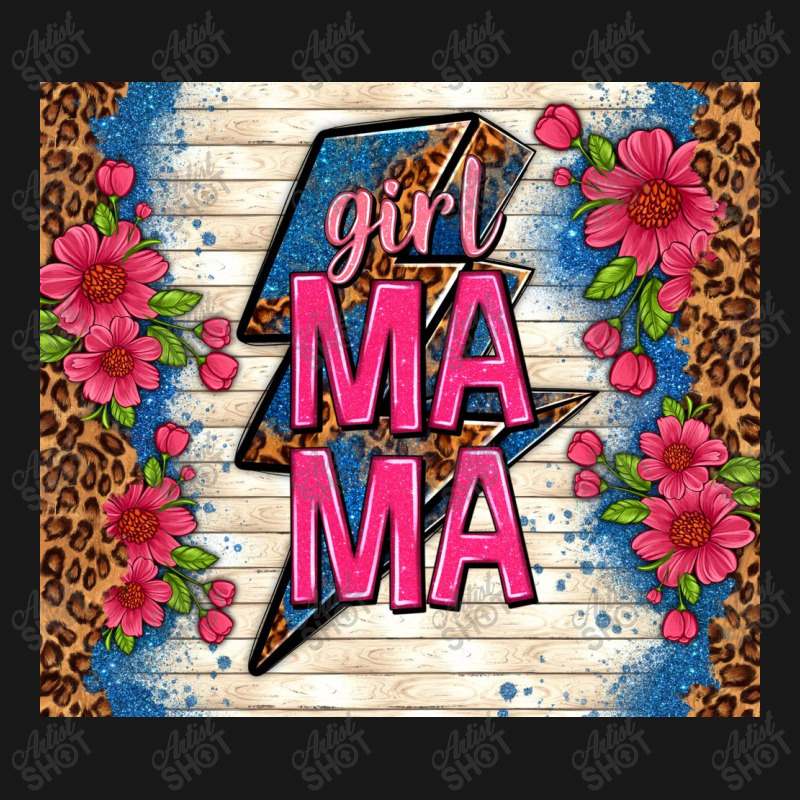 Girl Mama Thunder With Flowers Flannel Shirt | Artistshot