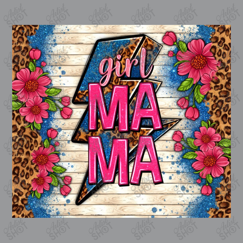 Girl Mama Thunder With Flowers Crewneck Sweatshirt | Artistshot