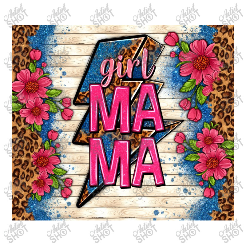 Girl Mama Thunder With Flowers Crop Top by TumblerDesignByShophia | Artistshot