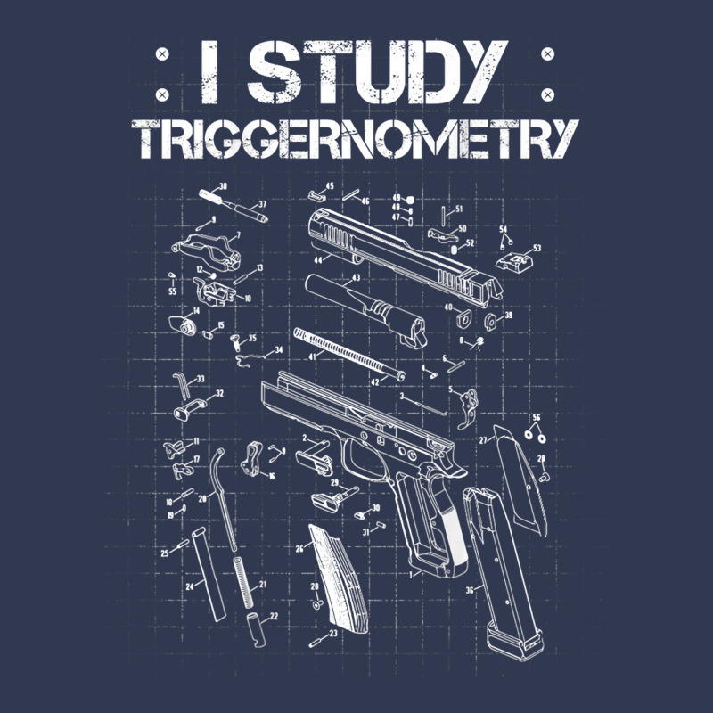 I Study Triggernometry On Back Gun Funny Gift Basic T-shirt by VictorCruz | Artistshot