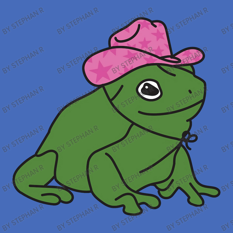 Frog With A Pink Cowboy Hat Sticker Basic T-shirt | Artistshot