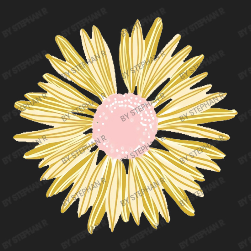 Gold Flower Sticker Basic T-shirt | Artistshot