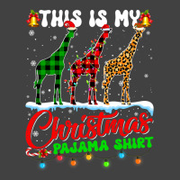 Giraffe Lover This Is My Christmas Pajama Xmas San Vintage T-shirt | Artistshot