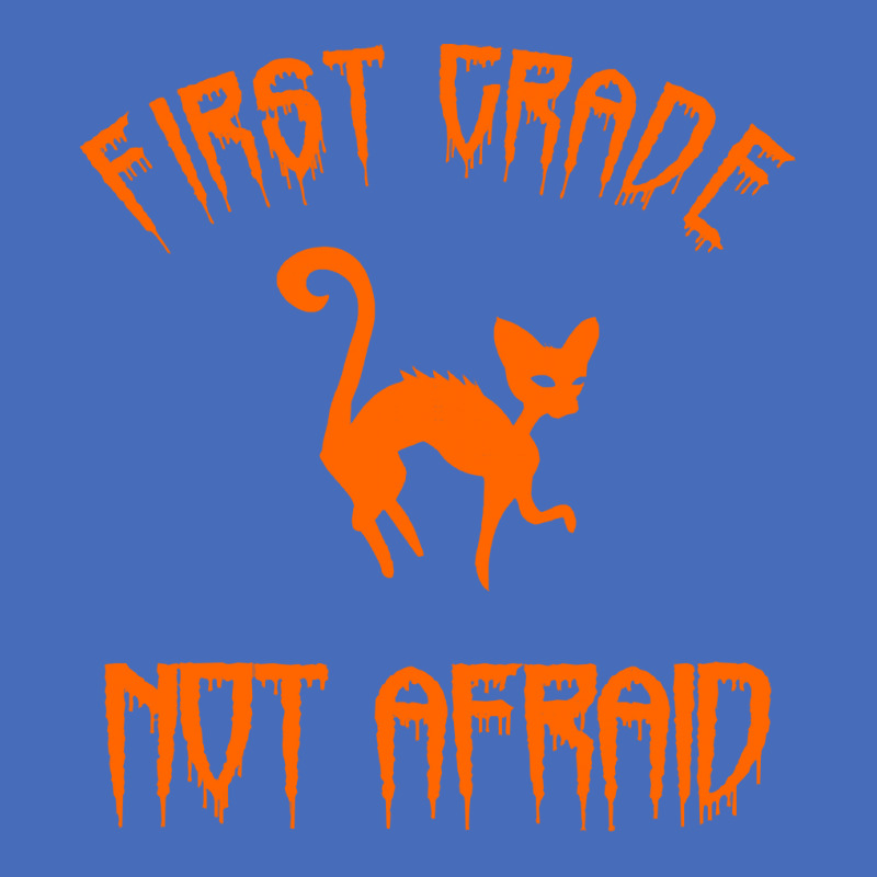 Halloween T  Shirt First Grade Halloween 1st Grade Not Afraid Cat T  S Basic T-shirt | Artistshot