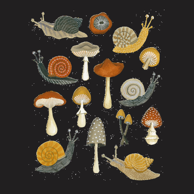 Mushroom T  Shirtmushrooms & Snails T  Shirt T-Shirt by clement51593 | Artistshot