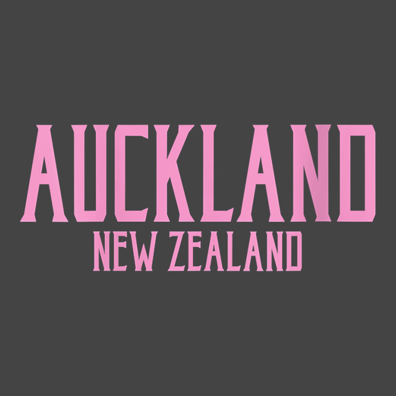 Womens Auckland New Zealand Vintage Text Pink Print V Neck T Shirt Basic Youth T-shirt by CrespinoEllawyn | Artistshot