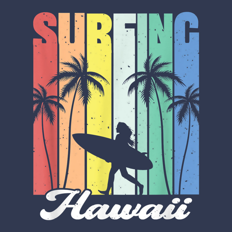 Surfing Hawaii Hawaiian Island Surfer Girl Palm Tree Rainbow T Shirt Basic Youth T-shirt by cheesebroughbrensen | Artistshot