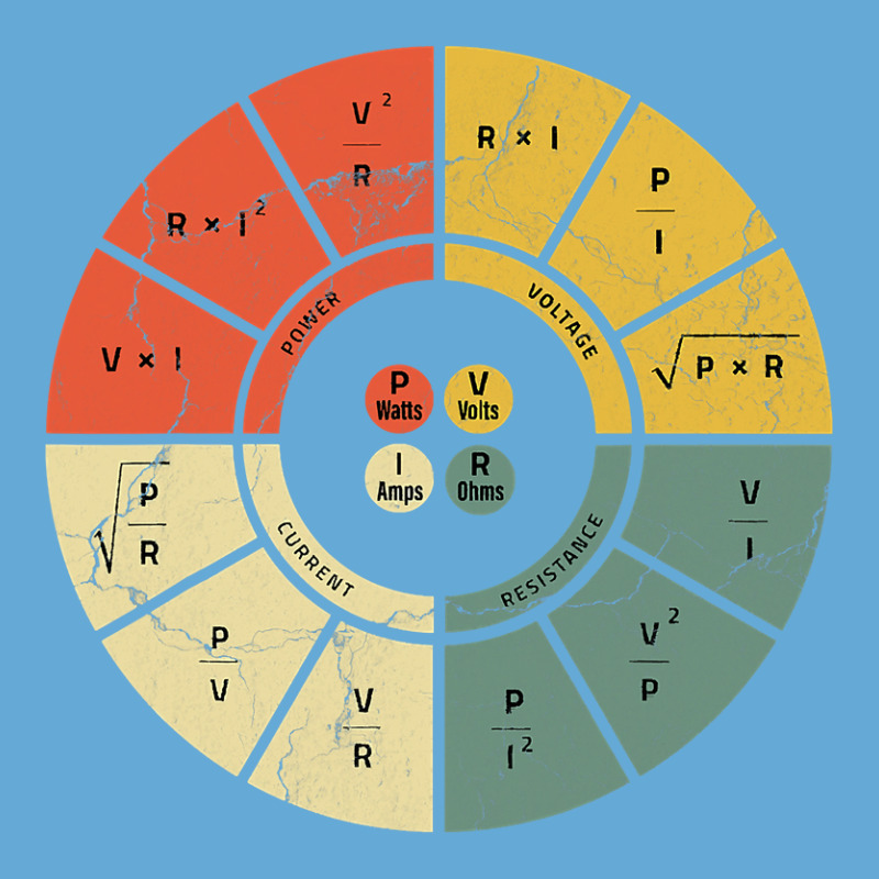 Vintage Ohms Law Diagram Electrical Electronics Engineer T Shirt Basic Youth T-shirt by sieuduong86 | Artistshot