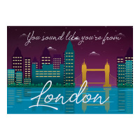 London Skyline Raglan Crop Top | Artistshot