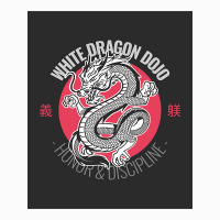 White Dragon Dojo Raglan Crop Top | Artistshot