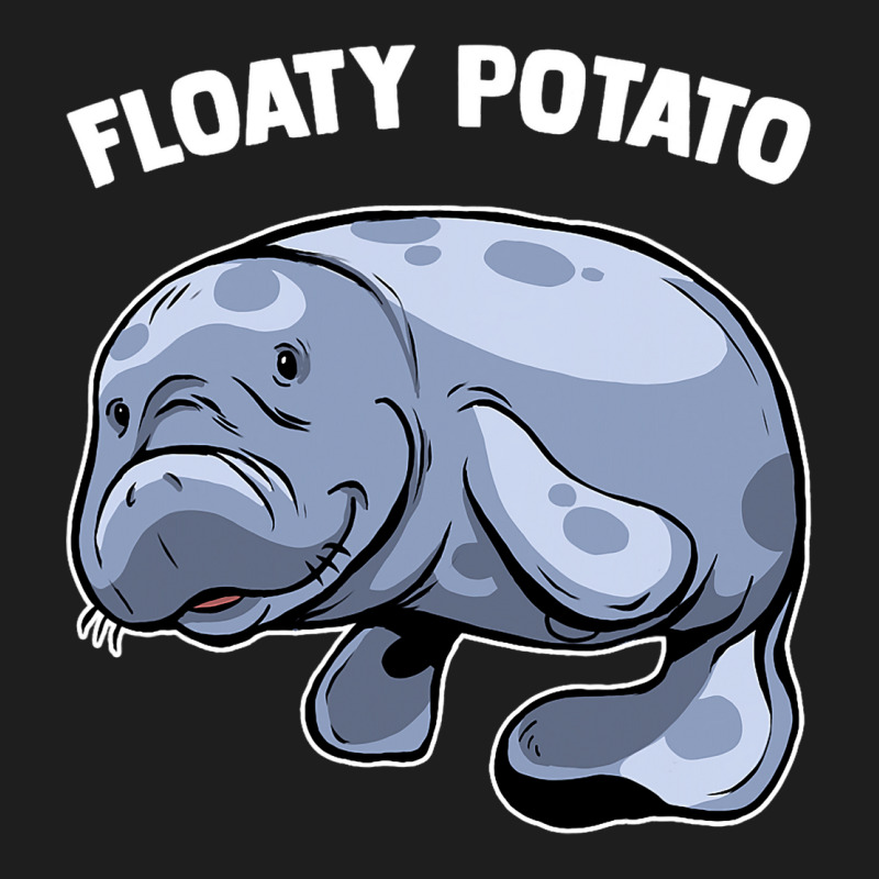 Floaty Potato Manatee Sea Animal Aquatic Marine Ma Classic T-shirt by RebeccaBradi | Artistshot