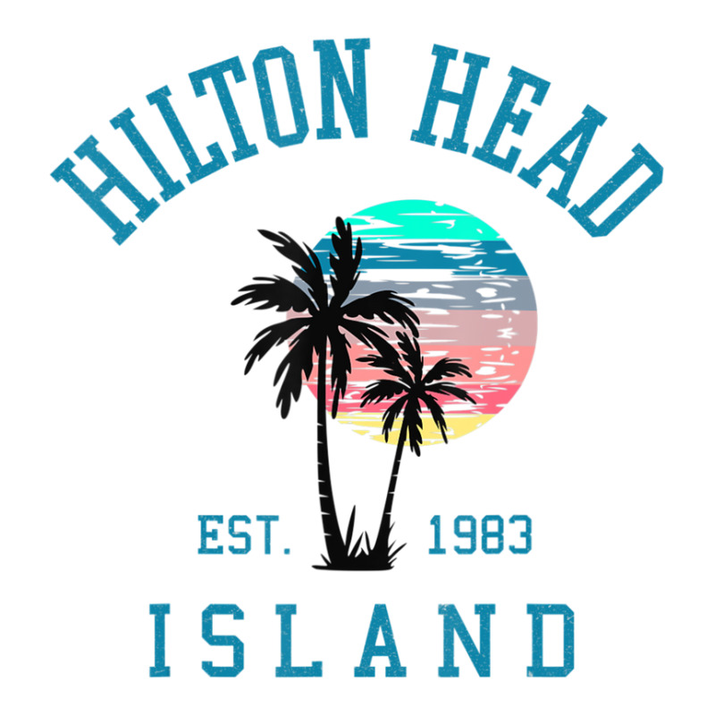 Hilton Head Island South Carolina Beach Palm Trees Summer Raglan Crop Top by Min06 | Artistshot