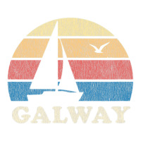 Galway Vintage Sailboat 70s Throwback Sunset Raglan Crop Top | Artistshot