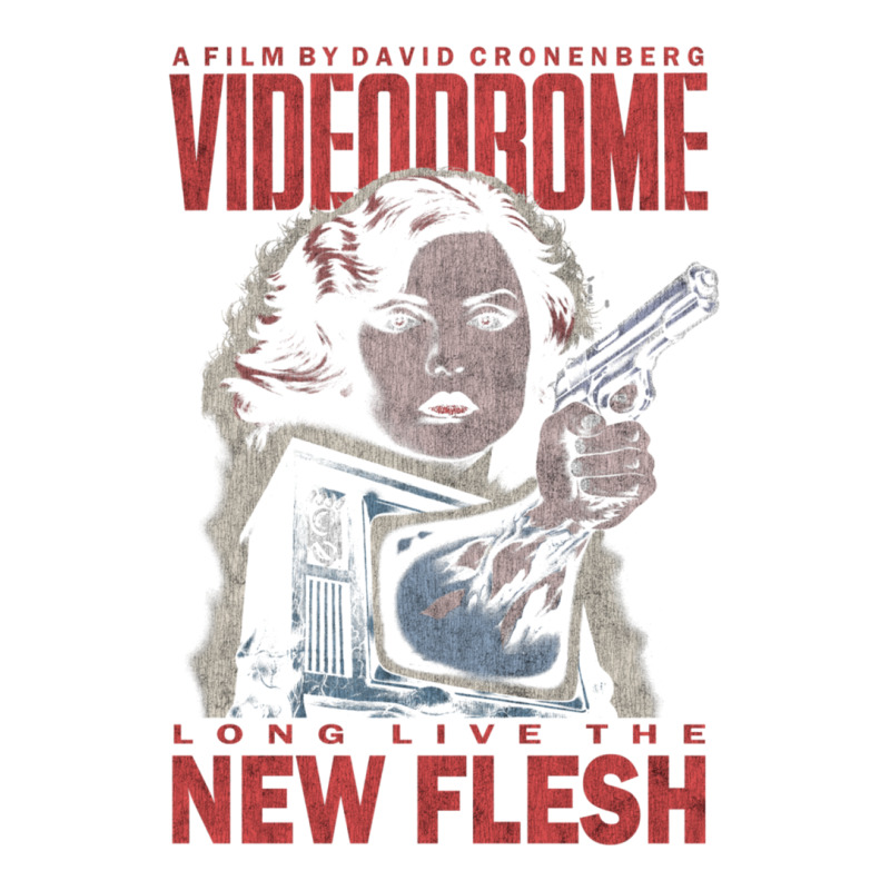 Videodrome (distressed) Raglan Crop Top by EvanWayneCofer | Artistshot