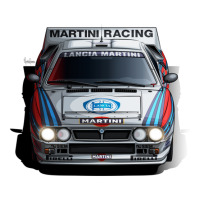 Lancia 037 Martini Group B Illustration Gift Raglan Crop Top | Artistshot