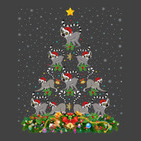 Funny Lemur Xmas Tree Gift Santa Hat Lemur Christm Vintage T-shirt | Artistshot