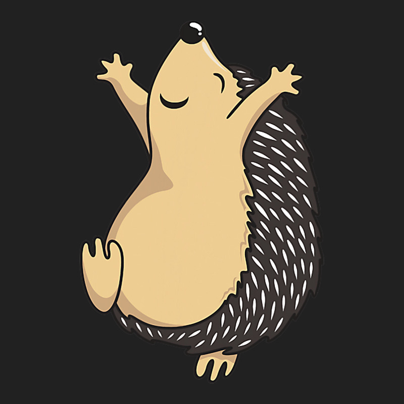 Funny Dancing Hedgehog Basic T-shirt by RenaHetrick | Artistshot