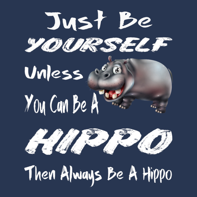 Funny Hippo Zoo Animal Lover Cool Happy Hippopotam Men Denim Jacket | Artistshot