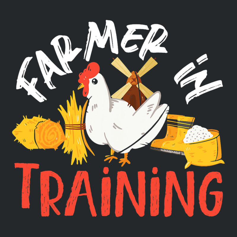 Farmer In Training Chicken For Kids Crewneck Sweatshirt | Artistshot