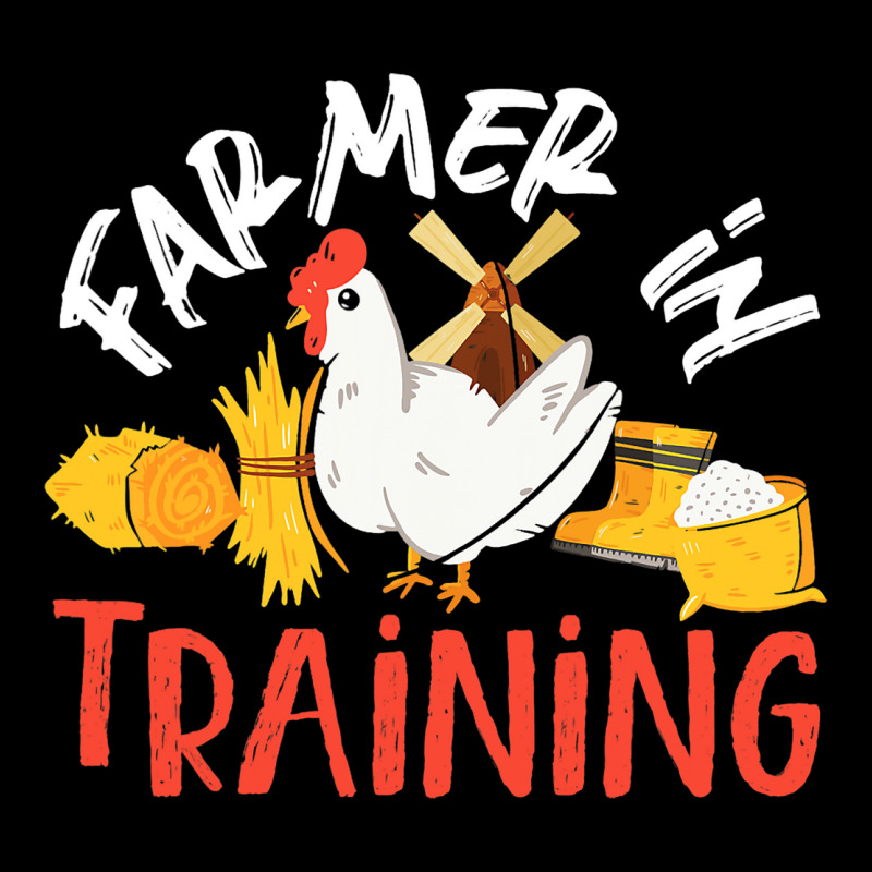 Farmer In Training Chicken For Kids Long Sleeve Shirts | Artistshot