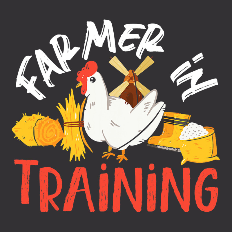 Farmer In Training Chicken For Kids Vintage Hoodie And Short Set | Artistshot