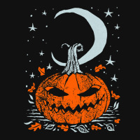 Funny Pumpkin Face With Moon Star Halloween Night Graphic T-shirt | Artistshot