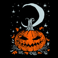 Funny Pumpkin Face With Moon Star Halloween Night Lightweight Hoodie | Artistshot