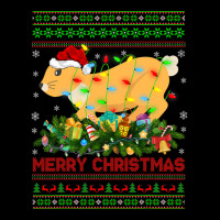 Funny Xmas Lighting Tree Santa Ugly Hare Christmas Fleece Short | Artistshot