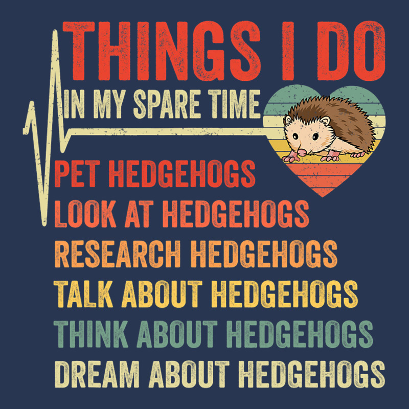 Funny Hedgehog Lover Heartbeat Things I Do In My S Men Denim Jacket | Artistshot