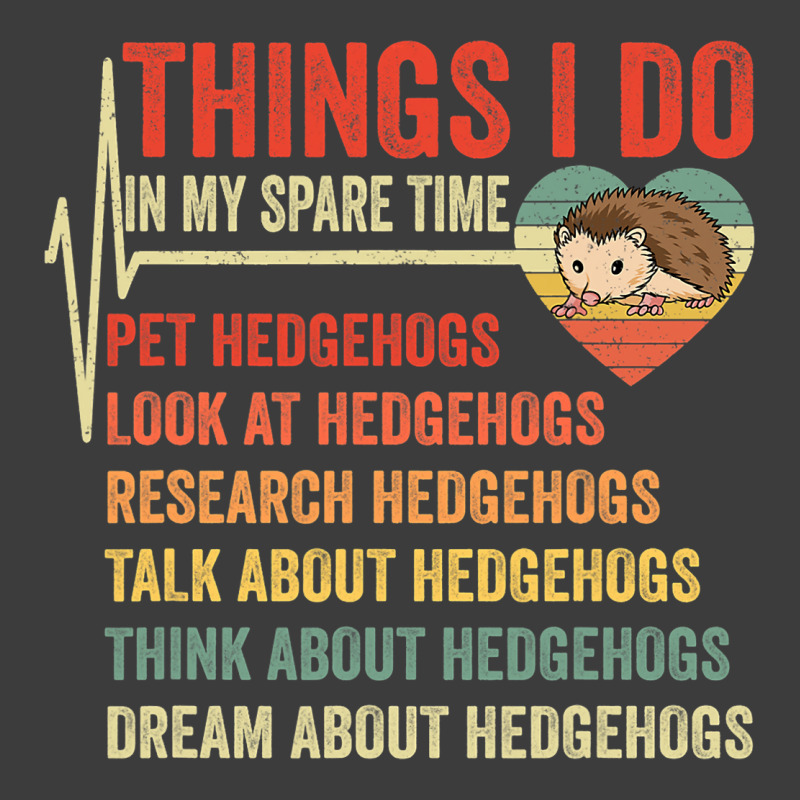 Funny Hedgehog Lover Heartbeat Things I Do In My S Men's Polo Shirt | Artistshot