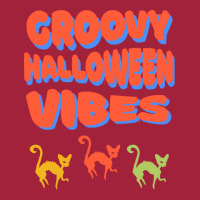 Groovy Halloween Vibes T  Shirt Groovy Halloween Vibes Cats Retro Colo Basic T-shirt | Artistshot