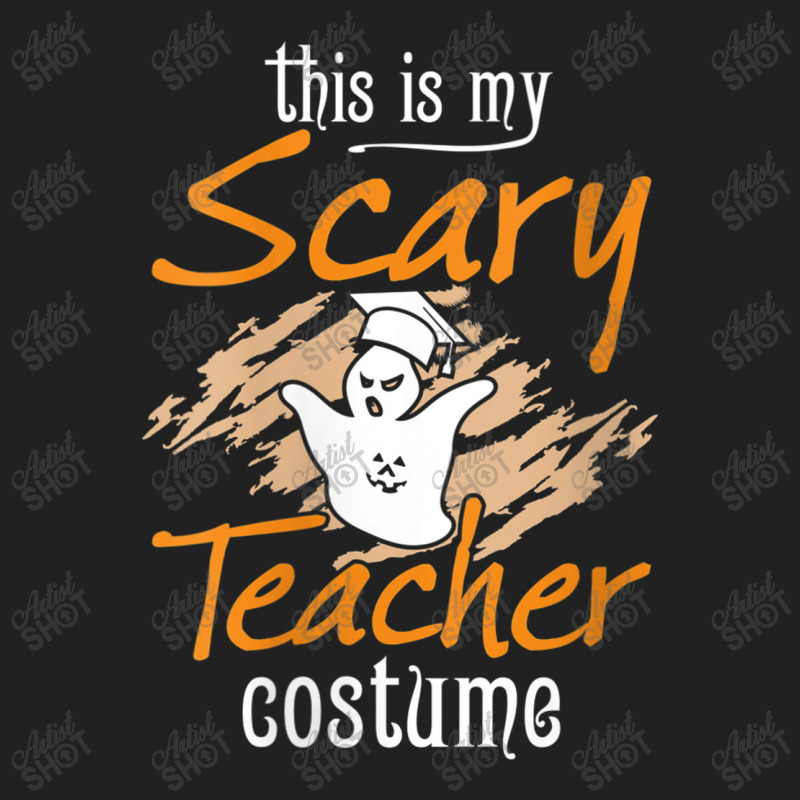 Womens This Is My Scary Teacher Costume Halloween Ghost Funny Gift Basic T-shirt | Artistshot