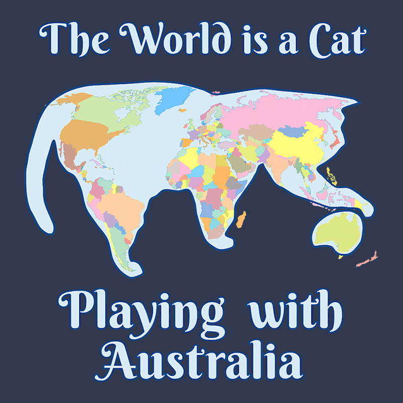 Funny World Is A Cat Playing Map T Shirt Basic T-shirt | Artistshot