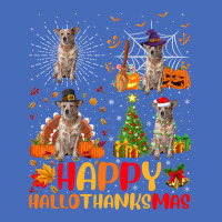 Halloween Christmas Australian Cattle Dog Hallothanksmas Basic T-shirt | Artistshot