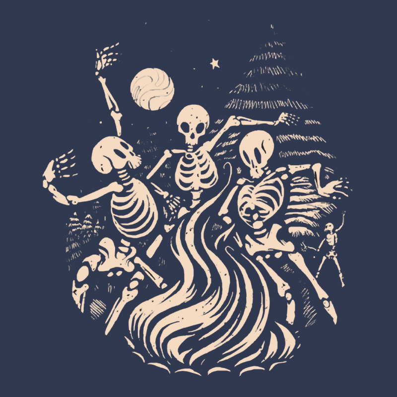 Halloween T  Shirt Skeletons Dancing Around A Fire Under The Moon T  S Basic Youth T-shirt by sutevapor | Artistshot