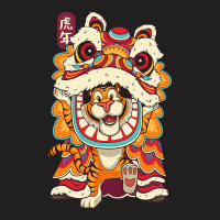 Chinese New Years For Men Dancing Tiger Dragon 21 T-shirt | Artistshot