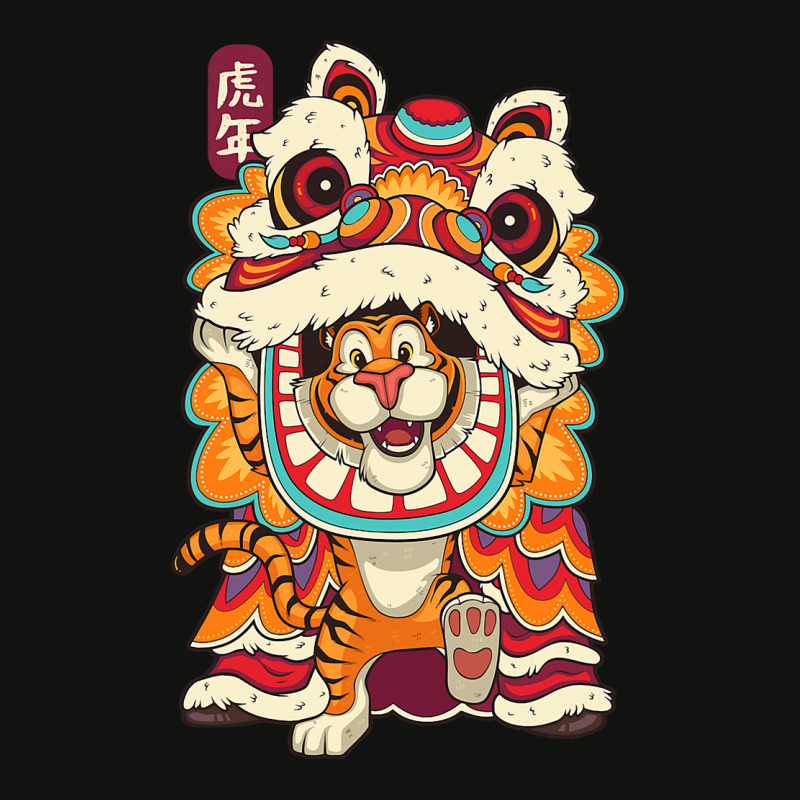 Chinese New Years For Men Dancing Tiger Dragon 21 Scorecard Crop Tee by AysonWilkey | Artistshot