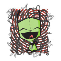 Limited Edition Invader Zim Happy Gir Raglan Crop Top | Artistshot