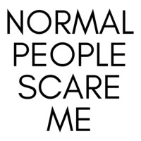 Normal People Scare Me Raglan Crop Top | Artistshot