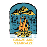 Graze And Stargaze Camping Wildlife Camper Outdoor Traveler Raglan Crop Top | Artistshot