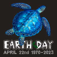 Blue Turtle Ocean Earth Day 2anniversary Tank Top | Artistshot