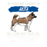 Trending If You're Lucky An Akita Will Come Into Your Life Raglan Crop Top | Artistshot